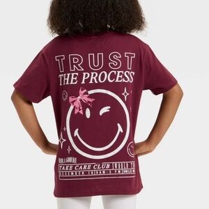 Youth Burgundy Trust the Process Tee